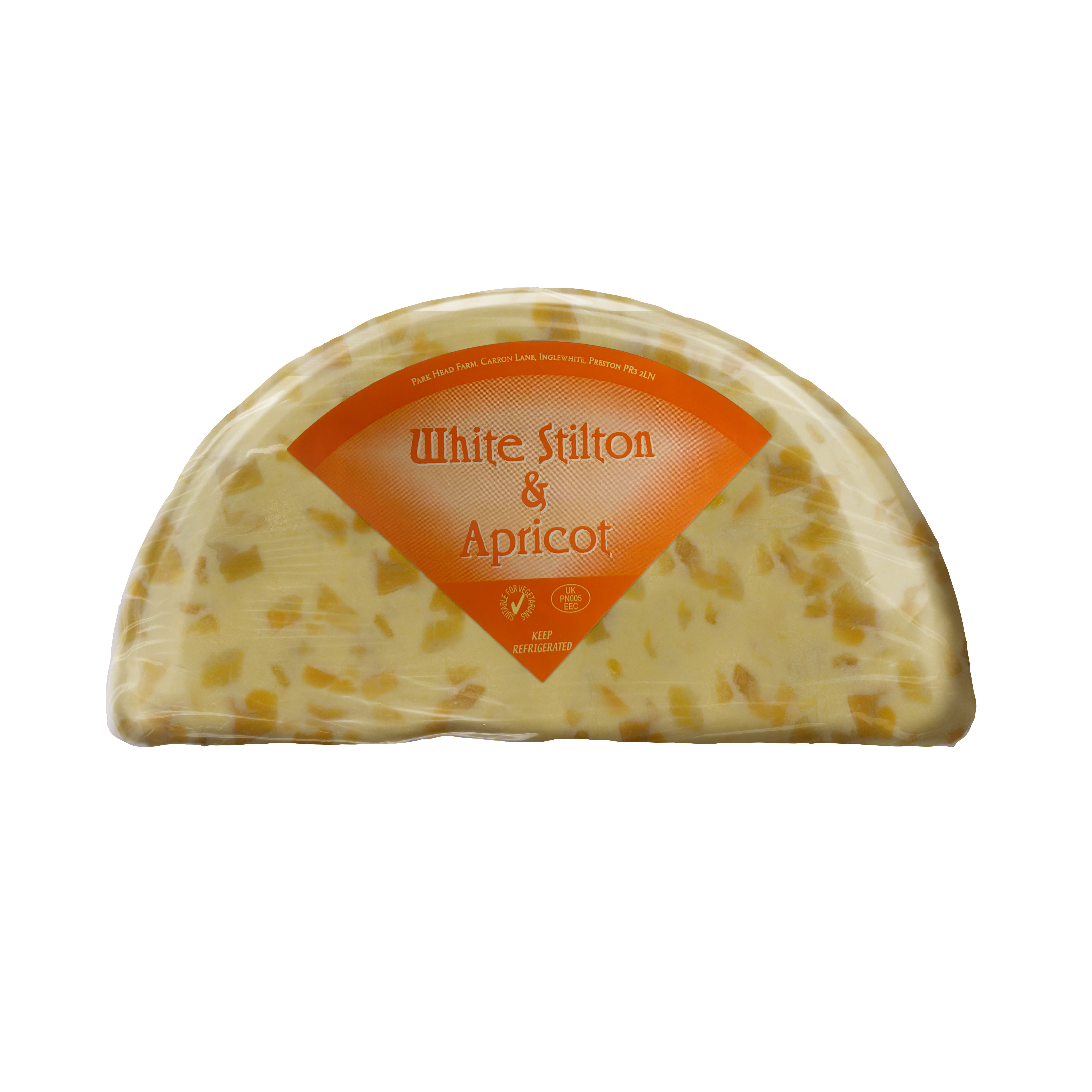 White Stilton Apricot 1/2 Wheel 1.1kg