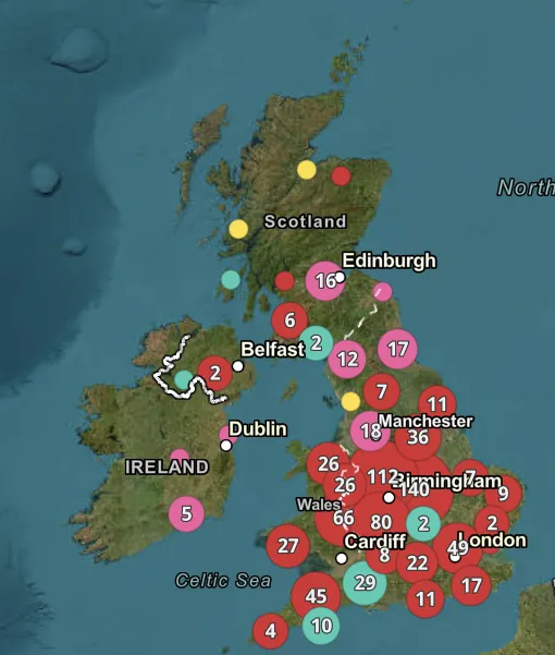 CWA map