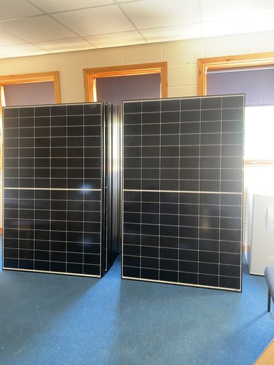 Solar Panels ready to go up