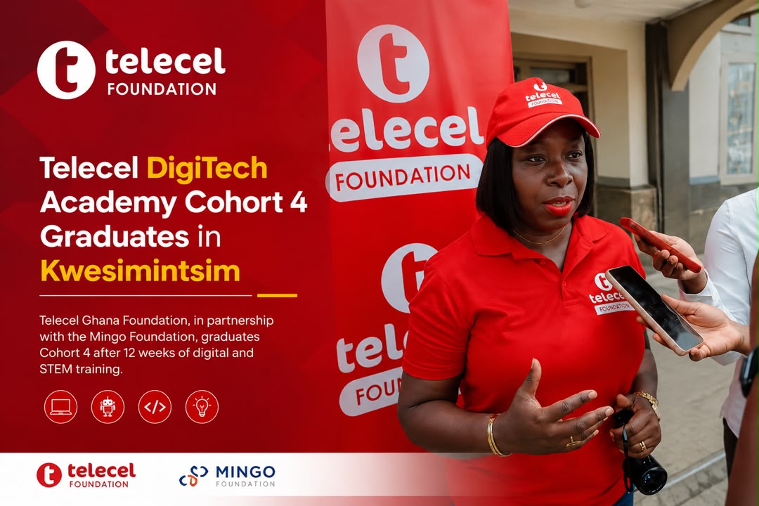 Telecel DigiTech Academy Graduates Cohort 4 Students in Kwesimintsim