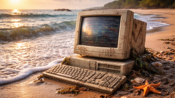 Pc washed up on beach