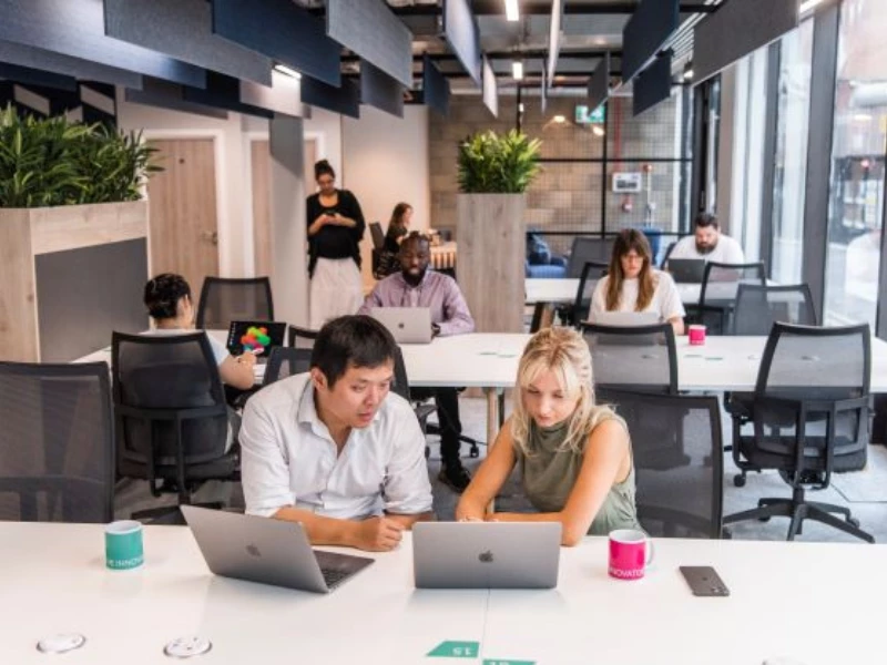 6384f0fdf2a31e4da at Plexal Shoreditch Coworking area in London, United Kingdom