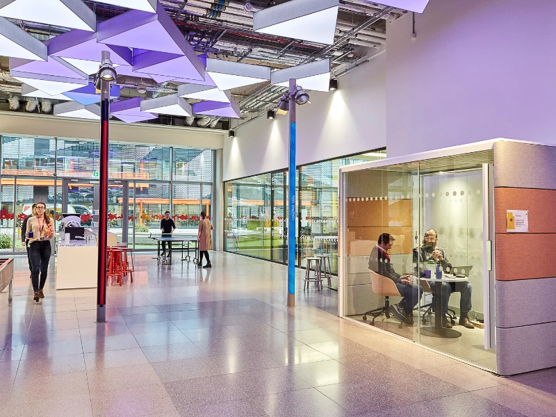 643e9ee6718301f0e at Plexal Stratford Coworking area in London, United Kingdom