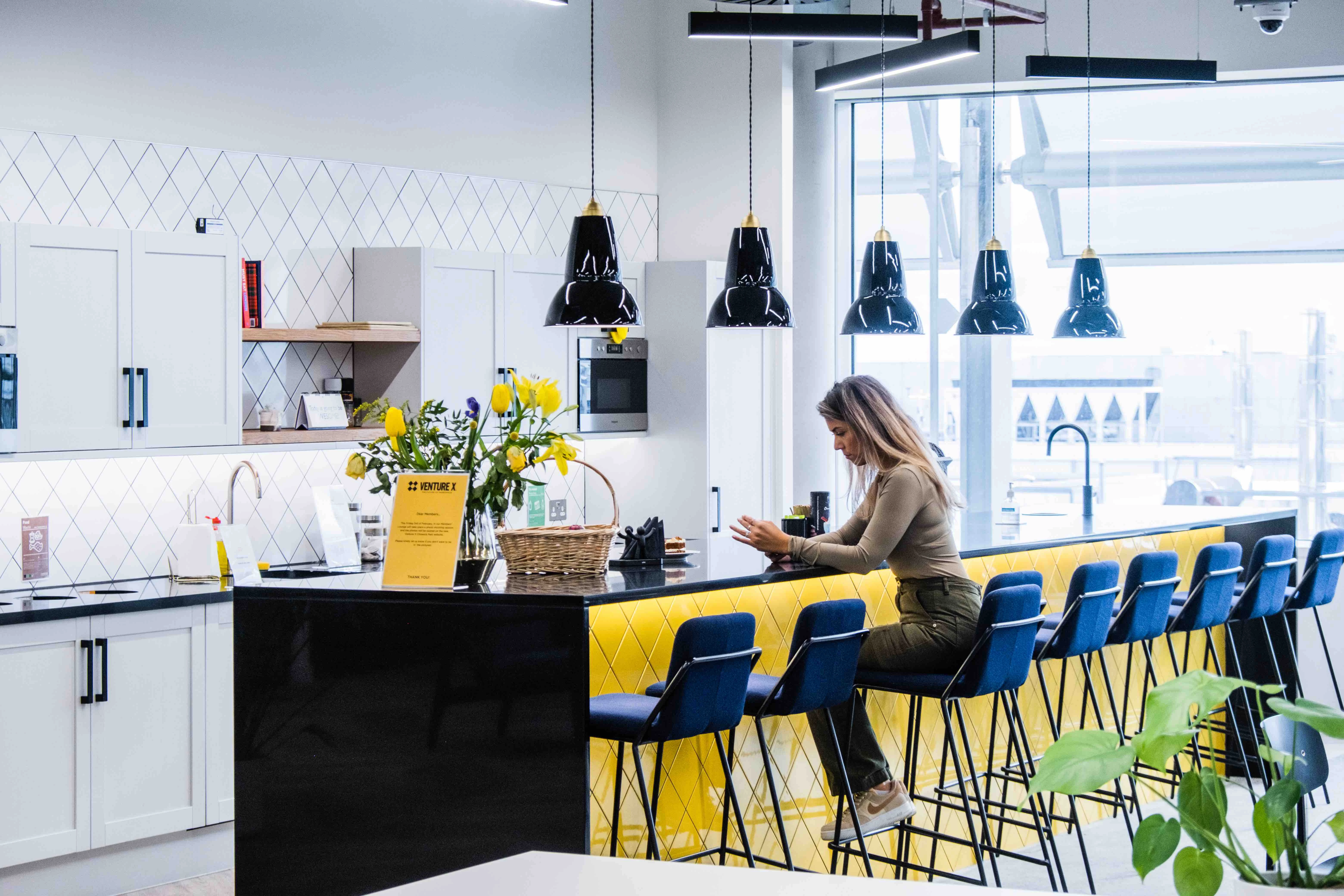 64ac1cf19eb38b5b4 at Venture X Chiswick Park Coworking area in London, United Kingdom