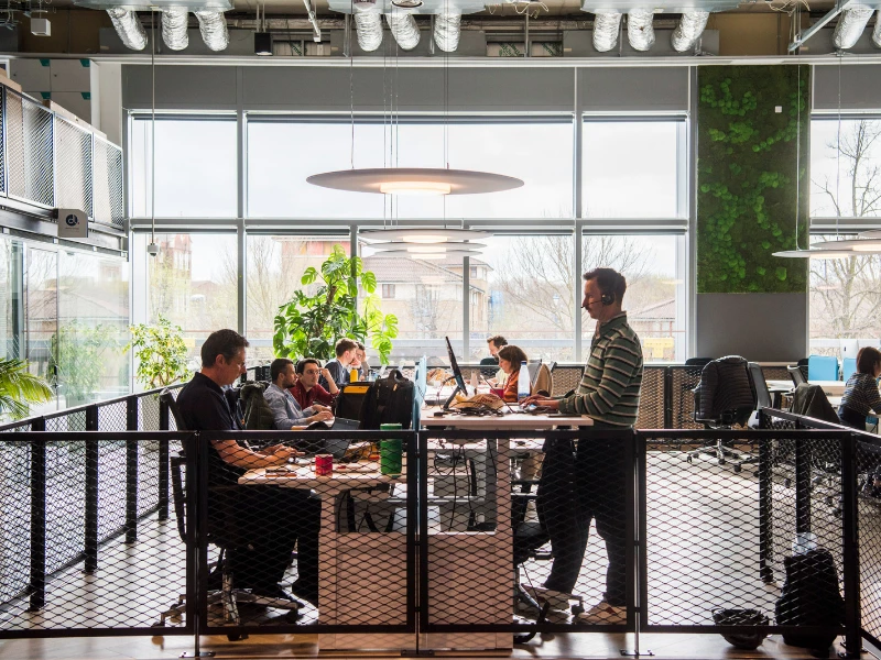 67121ef3cd01f at Plexal Stratford Coworking area in London, United Kingdom