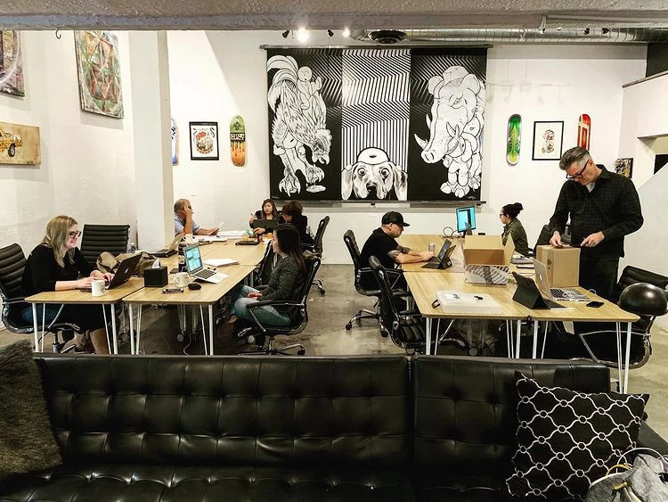 6717b87d5bb67 at Mind & Mill Coworking area in Riverside, United States