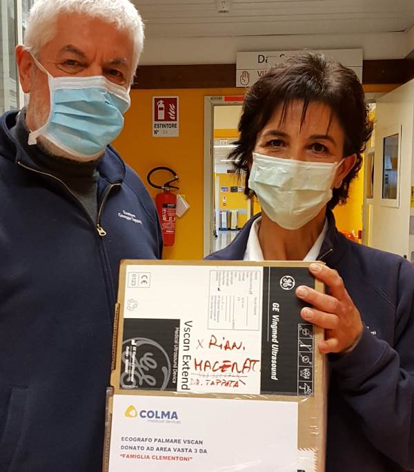 Grande gesto di generosità da parte di Ottaviani Marco, Patrizia Clementoni e Adolfo Guzzini