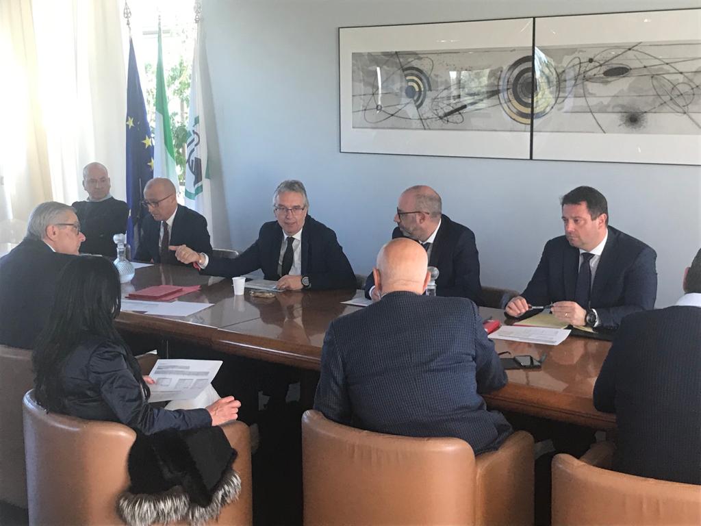 Ceriscioli incontra i capogruppo consiliari sull’emergenza coronavirus Ceriscioli e i capogruppo consiliari