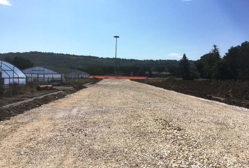 Provincia MC: in costruzione la rotatoria che collega la nuova bretella di Villa Potenza