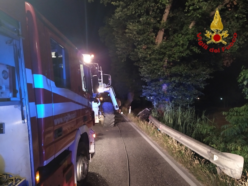 Incidente a Montecassiano tra una trebbiatrice ed un fuoristrada.