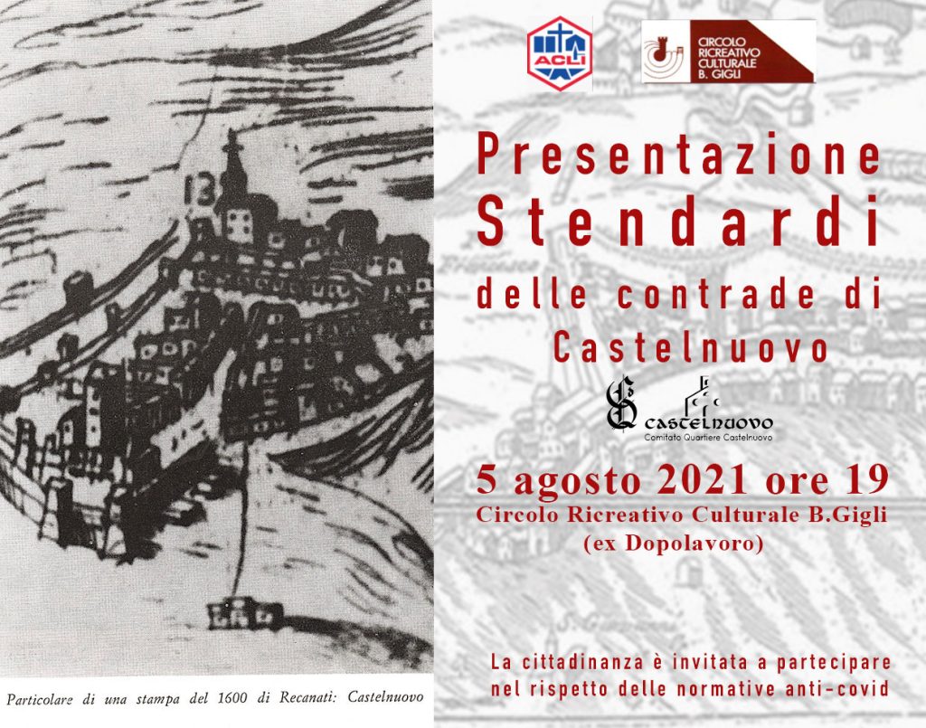 Le Contrade di Castelnuovo: presentazione degli Stendardi