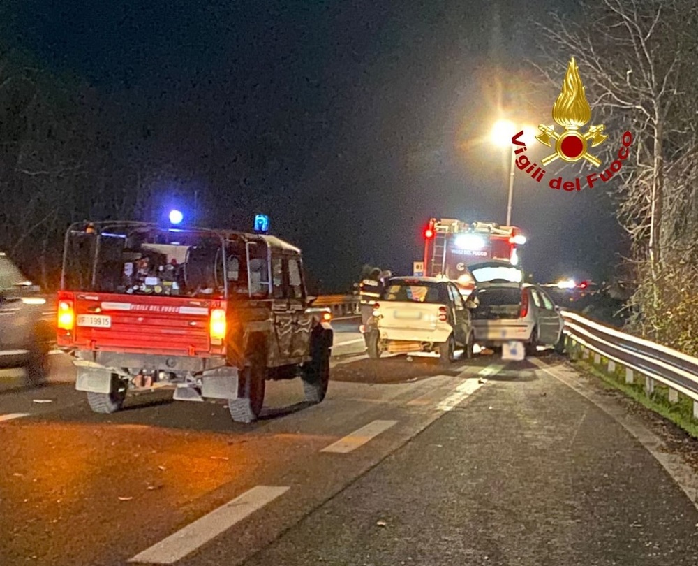 incidente stradale lungo la SS 77 a Pollenza