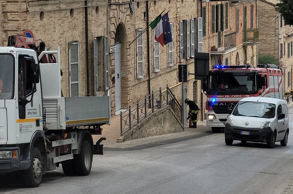 Intervento dei Vigili del Fuoco alla casa di riposo di Montefano