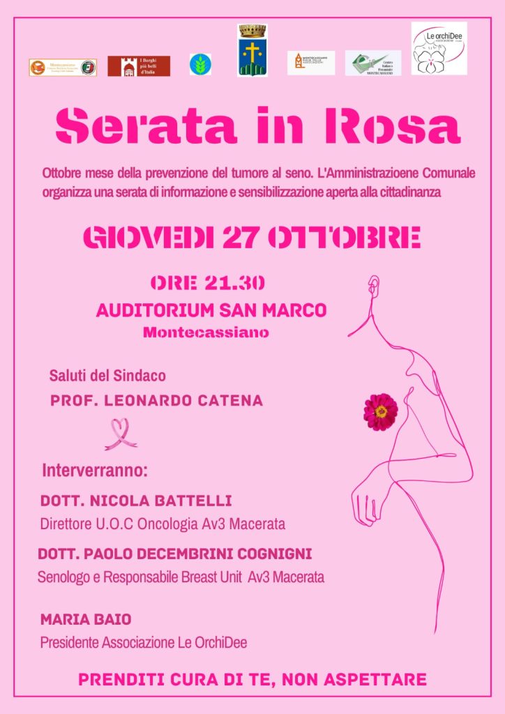 Prevenzione tumore al seno, due iniziative a Montecassiano
