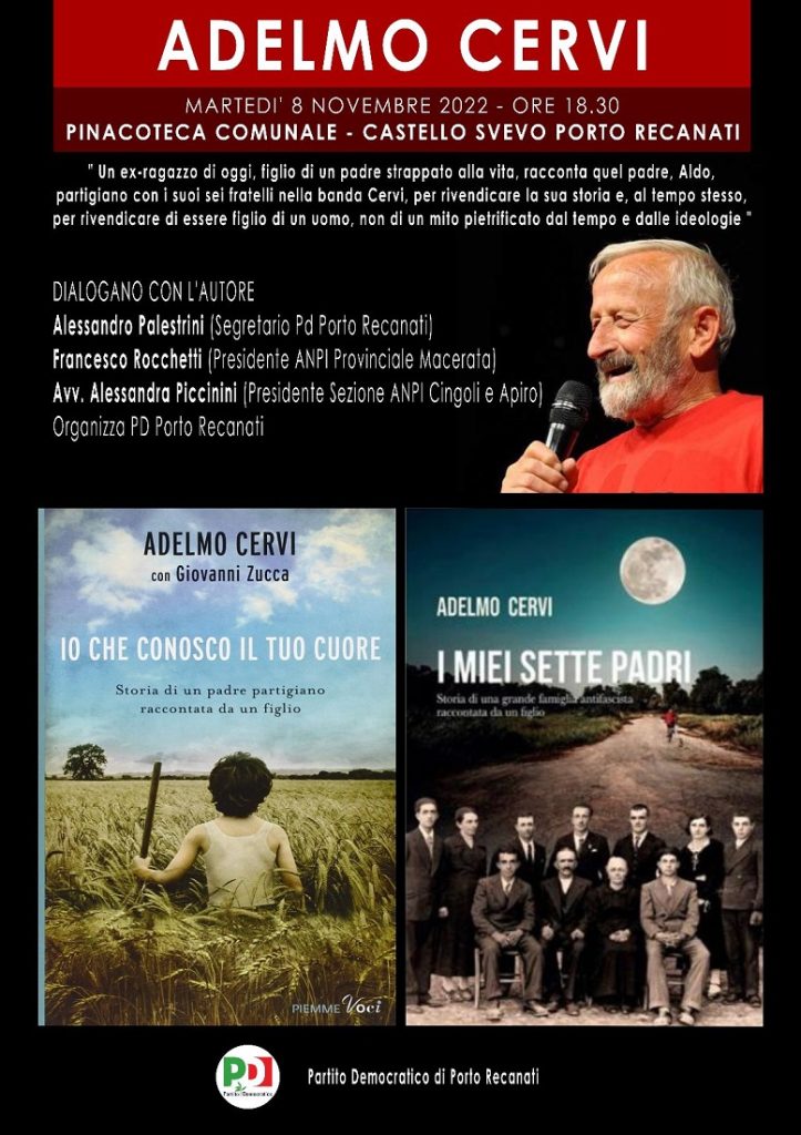 Iniziativa con Adelmo Cervi organizzata dal PD di Porto Recanati