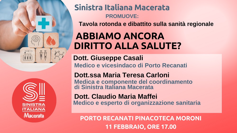 Tavola rotonda sul sistema sanitario regionale a Porto Recanati