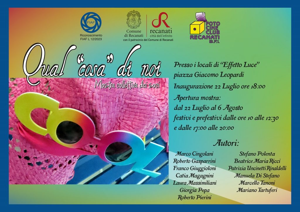 Appuntamento estivo fotografico per il Fotocineclub di Recanati.