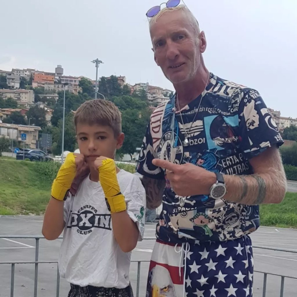 David Palombini, della Canappa boxing club, ai campionati italiani di boxe