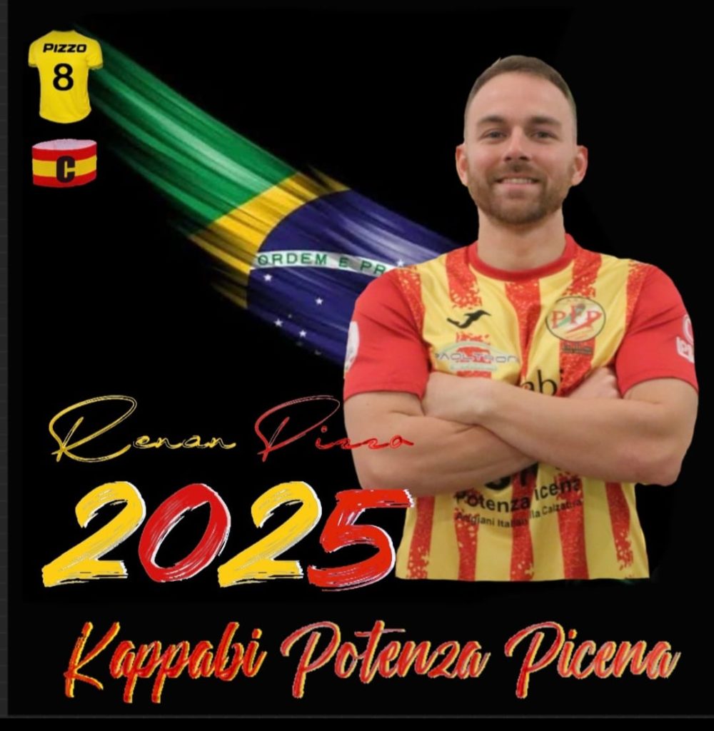 Kappabi Futsal Potenza Picena, conferma e promozione a Capitano per Renan Pizzo