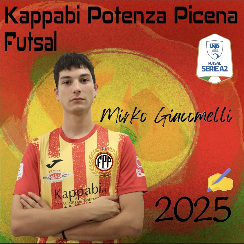 Mirko Giacomelli vestirà la maglia della Kappabi Futsal Potenza Picena
