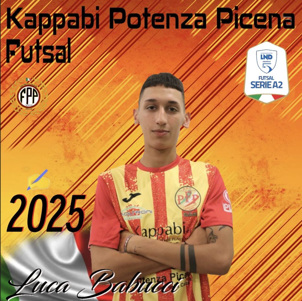 Luca Babucci altra conferma in casa Kappabi Futsal Potenza Picena