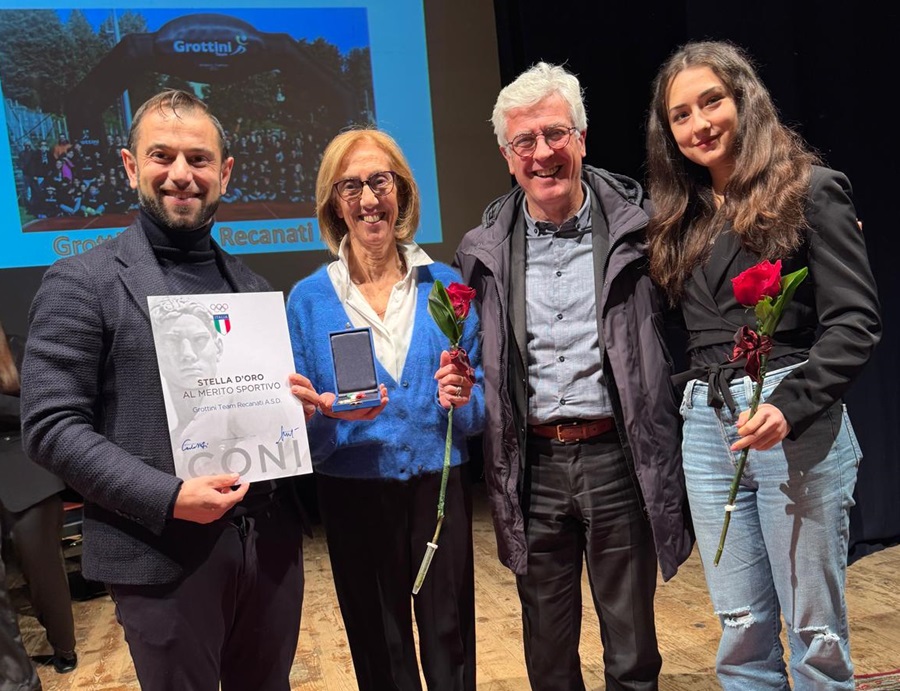 La Grottini Team Recanati ASD viene insignita della Stella d’Oro al Merito Sportivo