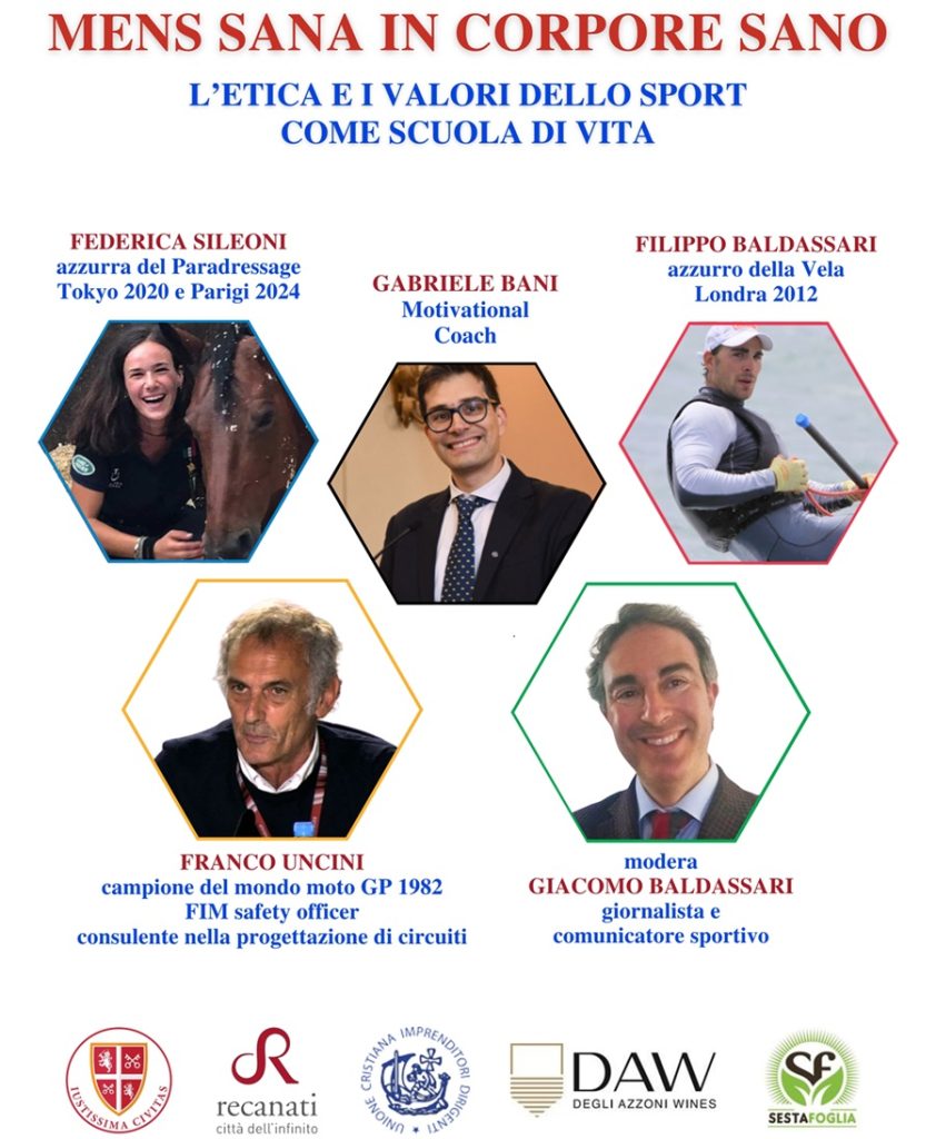 Iustissima Civitas porta a Recanati “Mens sana in corpore sano”