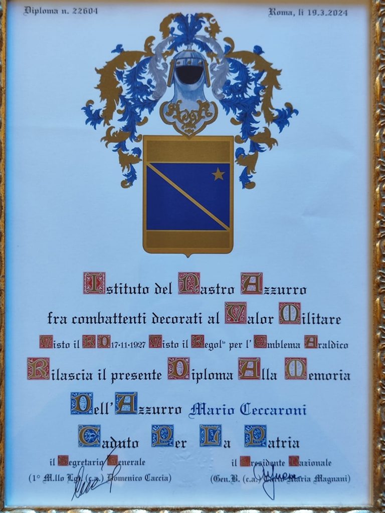 Commemorazione Mario Ceccaroni, il sindaco Pepa: “Ci ha lasciato un esempio straordinario”