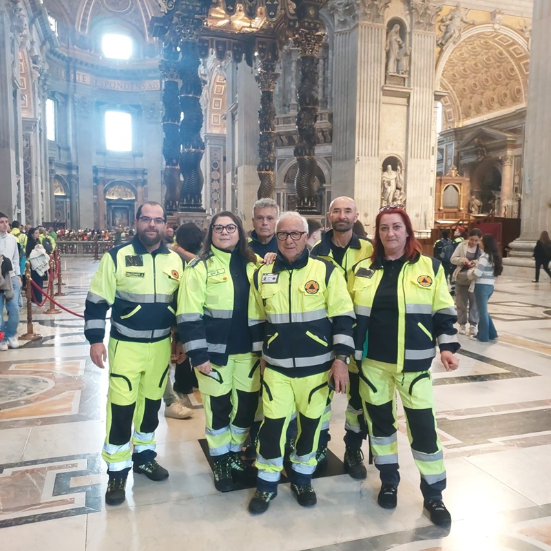 La Protezione Civile di Recanati presente al Giubileo del Volontariato a Roma