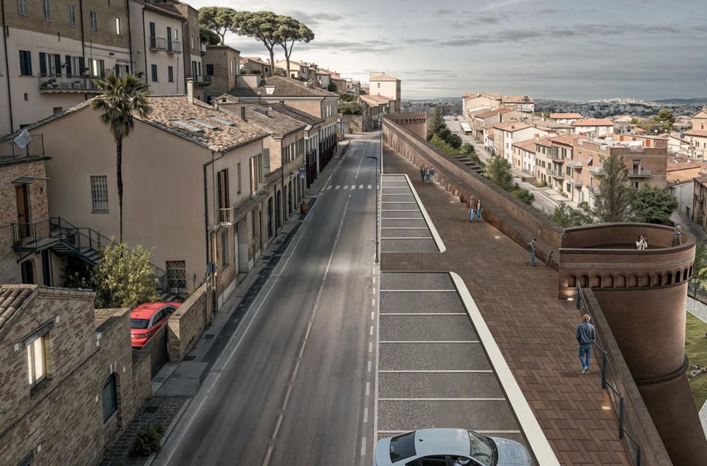 Recanati, in arrivo fondi regionali per la rotatoria tra via Nazario Sauro e via Aldo Moro e i marciapiedi di via Battisti