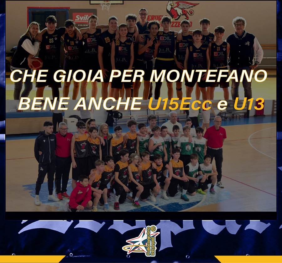 Recap Giovanili: che gioia per Montefano, bene anche U15 ecc e U13.