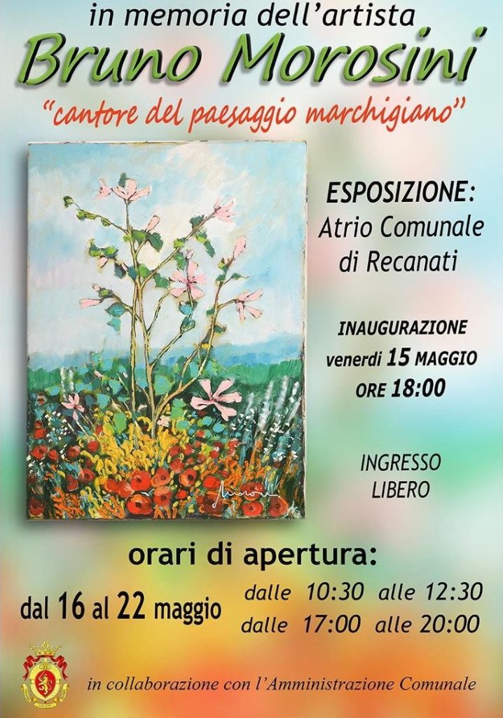 Recanati. Mostra opere pittoriche dell’artista Bruno Morosini