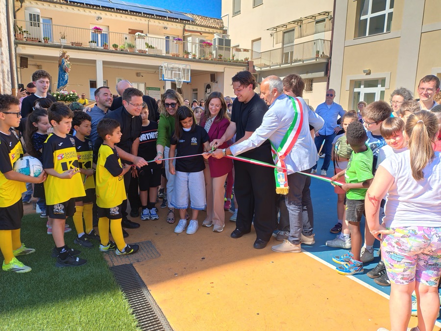 Porto Recanati. Inaugurato il nuovo campo da calcio dell’Oratorio Don Bosco
