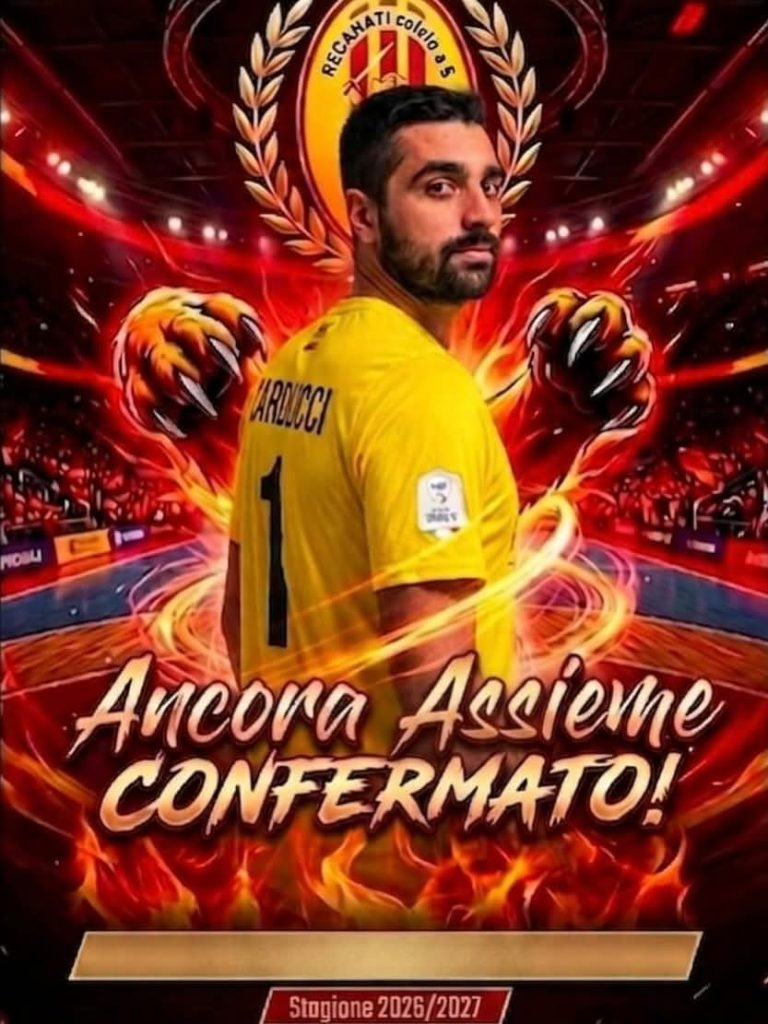 Porta blindata al Recanati calcio a 5, conferma anche per Alex Carducci
