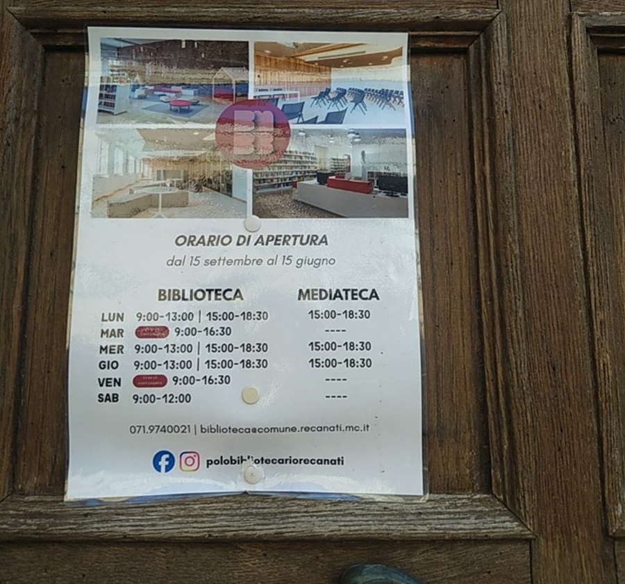 Recanati. Biblioteca chiusa e carenze nella comunicazione ai cittadini