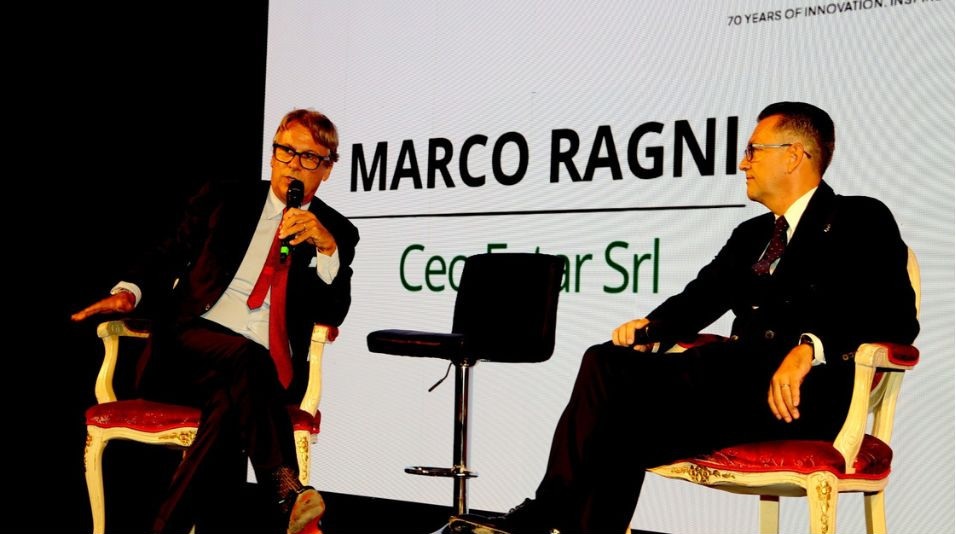 Nicola Porro e CEO di FATAR e presidente di Confindustria Macerata, Marco Ragni
