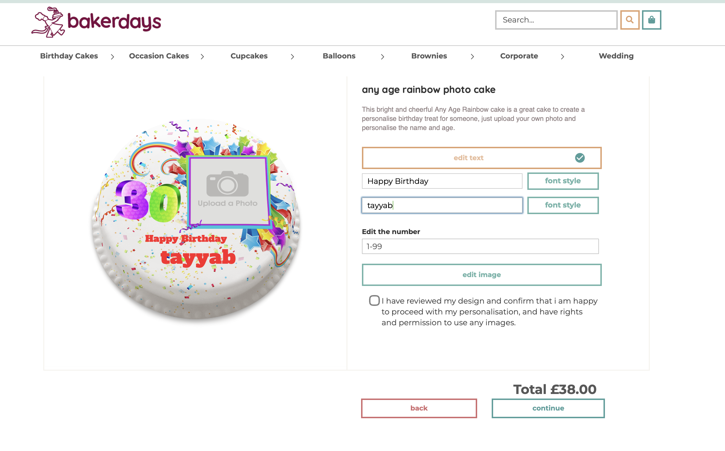 Cake Editor for Bakerdays.com