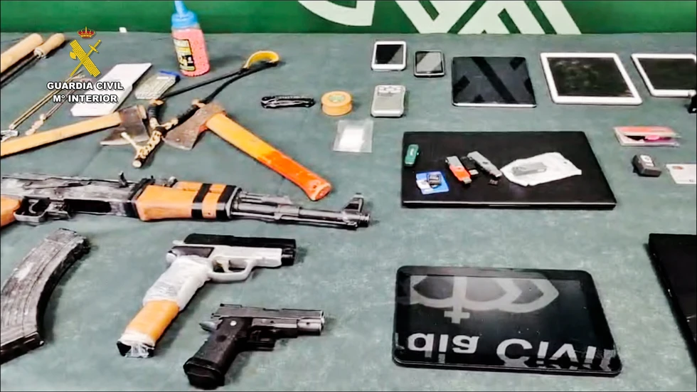 Material intervenido en la operación