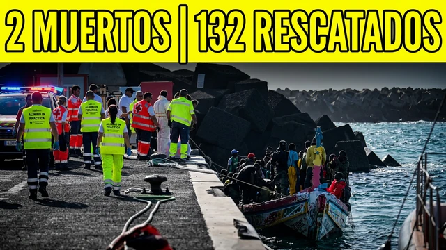Dos muertos y varios heridos, dos de ellos graves, en un cayuco con 132 inmigrantes en El Hierro