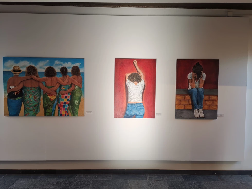 La Sala de Exposiciones del Museo de Historia de Agüimes acoge "EmocionArte", de la pintora autodidacta Ángeles Díaz León / TVi