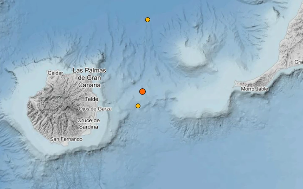 Terremoto de 3,9 cerca de Gran Canaria