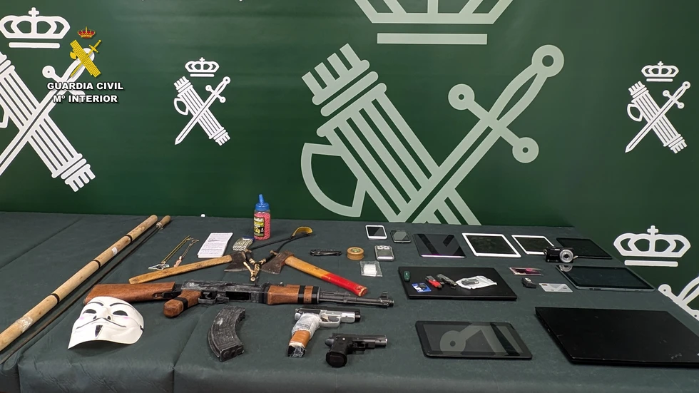 Material intervenido en la operación