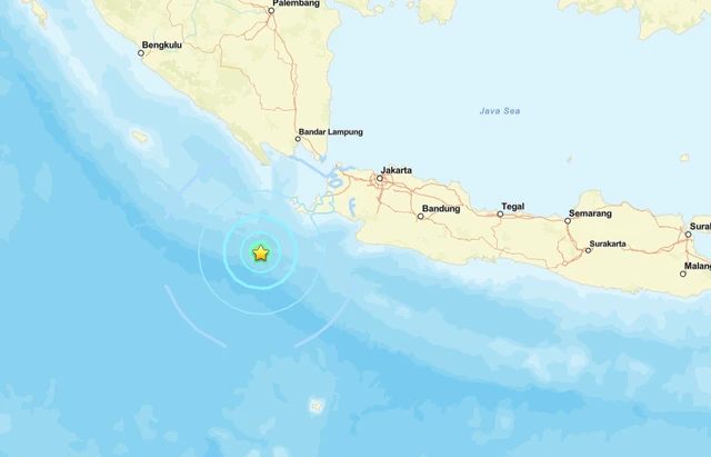 Un terremoto de magnitud 5,7 sacude la costa de Indonesia