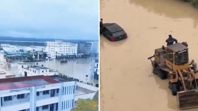 Megainundaciones en Marruecos obligan a evacuar a la mitad de una ciudad