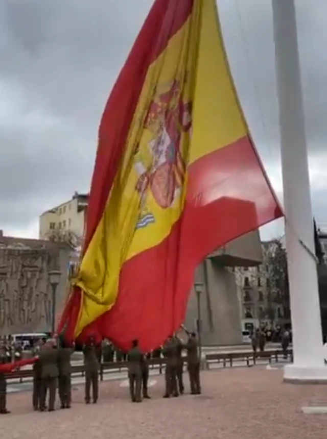 La bandera como símbolo de la degradación de España