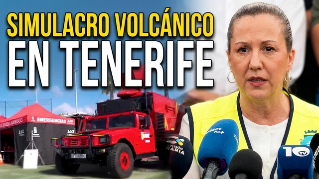 Simulacro de riesgo volcánico en Tenerife