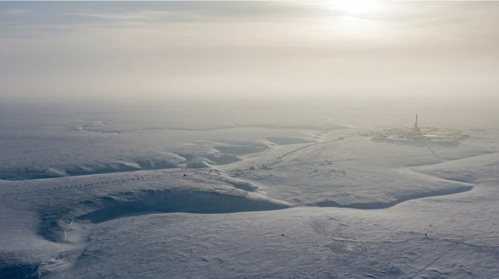 Una plataforma petrolera en la península de Yamal / Gazprom