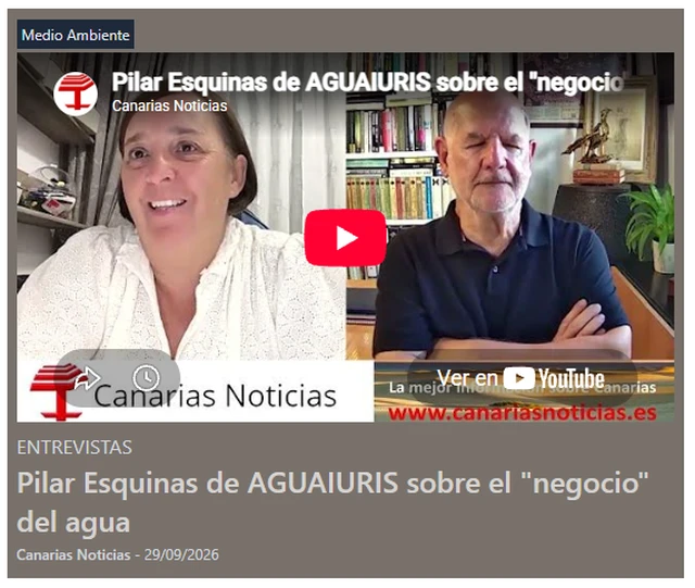 Pilar Esquinas de AGUAIURIS sobre el "negocio" del agua