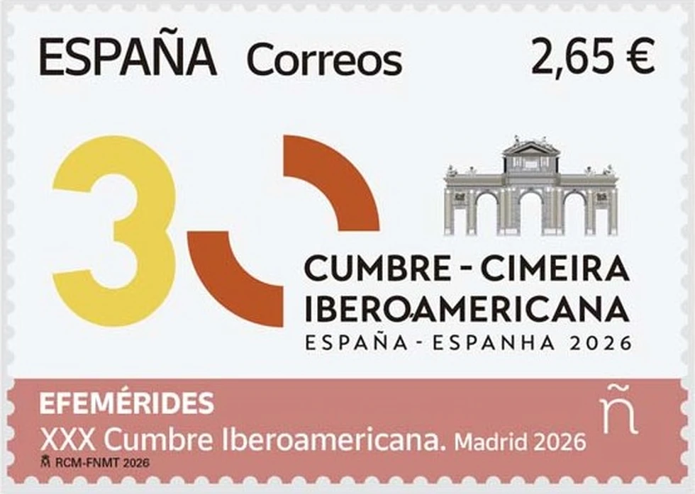 Sello conmemorativo de la XXX Cumbre Iberoamericana Madrid 2026
