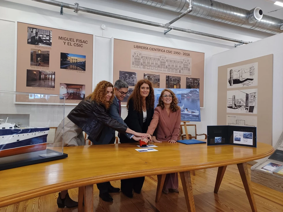 Presentación del sello dedicado al Buque Oceanográfico Odón de Buen